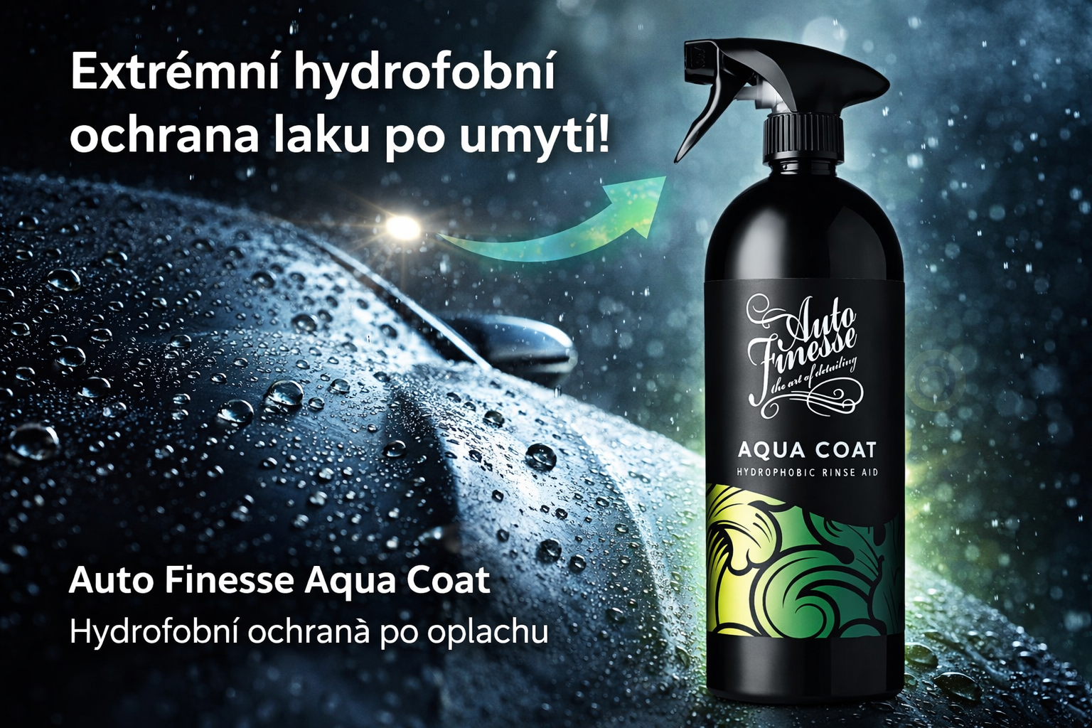 Auto Finesse Aqua Coat 1 L – hydrofobní ochrana laku po umytí - Obrázek 2