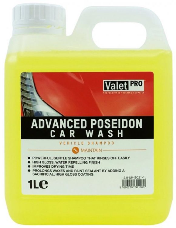 Autošampon s voskem ValetPro Advanced Poseidon Car Wash 1 L