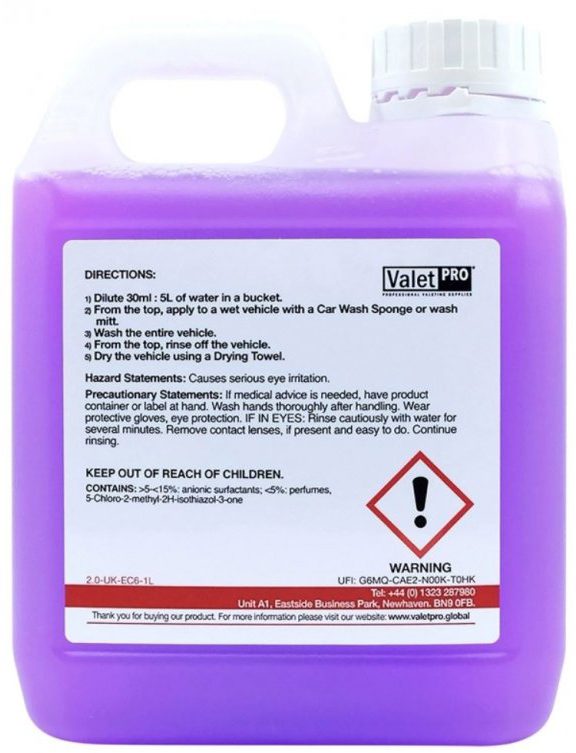 Autošampon ValetPro Concentrated Car Wash (1 L) - Obrázek 3